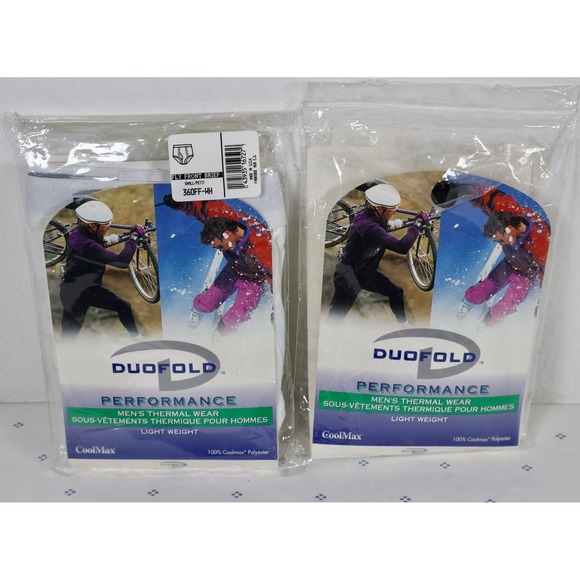 Duofold Performance Lightweight Thermal Briefs Underwear Coolmax Small 2 pairs - Picture 1 of 4
